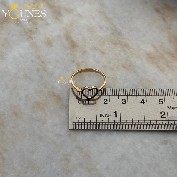 انگشتر طلا قلب مینیمال